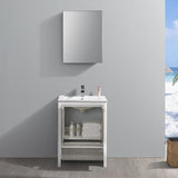 Fresca Allier Rio 24" Ash Gray Modern Bathroom Vanity