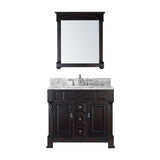 Virtu USA Huntshire 40" Single Bathroom Vanity w/ Square Sink, Mirror