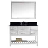 Virtu USA Caroline Estate 48" Single Bathroom Vanity w/ Sink, Faucet, Mirror