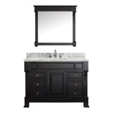 Virtu USA Huntshire Manor 48" Single Bathroom Vanity w/ Square Sink, Mirror
