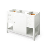Jeffrey Alexander Astoria Transitional 48" White Single Sink Vanity With Quartz Top | VKITAST48WHCQR