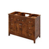 Jeffrey Alexander Chatham Traditional 48" Chocolate Single Sink Vanity With Marble Top | VKITCHA48CHWCR