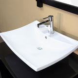 Bellaterra Home 30" Black Wood Single Sink Vanity Set - 203012 - Bath Vanity Plus