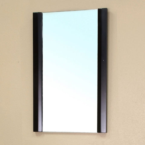 Bellaterra Home 20" Black Wood Framed Mirror - 203102-Mirror - Bath Vanity Plus