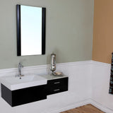 Bellaterra Home 20" Black Wood Framed Mirror - 203105-Mirror - Bath Vanity Plus
