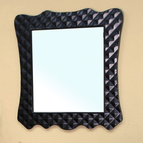 Bellaterra Home 32" Black Wood Framed Mirror - 203057B-Mirror - Bath Vanity Plus