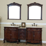 Bellaterra Home 34" Walnut Wood Framed Mirror - 202016A-Mirror - Bath Vanity Plus