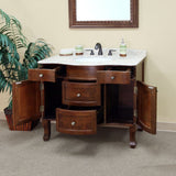 Bellaterra Home 39" Walnut Wood Single Sink Vanity Set - 203045 - Bath Vanity Plus