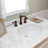Bellaterra Home 42" White Wood Single Sink Vanity Set - 205042-WH - Bath Vanity Plus