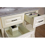 Bellaterra Home 50" Antique White Single Sink Vanity Set - 605022 - Bath Vanity Plus