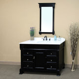 Bellaterra Home 60" Espresso Wood Single Sink Vanity Set - 205060-S-ES - Bath Vanity Plus
