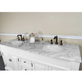 Bellaterra Home 72" White Wood Double Sink Vanity Set - 205072-D-WH - Bath Vanity Plus