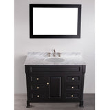 Bosconi 43" Contemporary Single Vanity in Black - SB-278 - Bath Vanity Plus