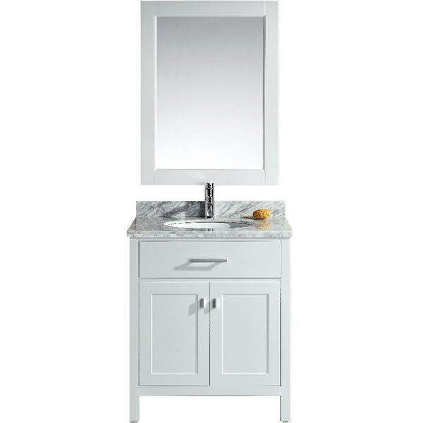 Design Element 30" London Stanmark Single Sink Vanity Set in White or Espresso - DEC076E-W - Bath Vanity Plus