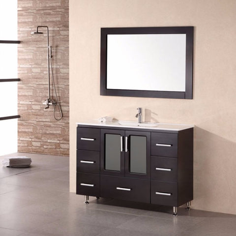 Design Element 48" Stanton Single Sink Vanity Set - B48-DS - Bath Vanity Plus