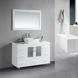 Design Element 48" Stanton Single Sink Vanity Set with Vessel Sink - B48-VS - Bath Vanity Plus