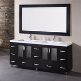 Design Element 72” Stanton Double Sink Vanity Set - B72-DS - Bath Vanity Plus