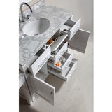 Design Element 78" London Stanmark Modular Single Vanity Set with Make-Up Table - DEC076C-W_MUT-W - Bath Vanity Plus