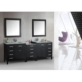 Design Element 92" London Stanmark Modular Double Sink Vanity Set - DEC076D-92 - Bath Vanity Plus