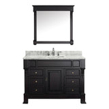 Virtu USA Huntshire Manor 48" Single Bathroom Vanity w/ Sink, Faucet, Mirror