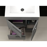 Eviva Cup® 24" Gray Modern Bathroom Vanity Set - EVVN521-24GR - Bath Vanity Plus