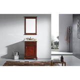 Eviva Elite Stamford® 24" Brown Solid Wood Bathroom Vanity Set - EVVN709-24TK - Bath Vanity Plus