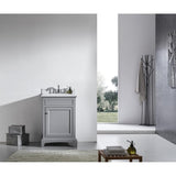 Eviva Elite Stamford® 24" Gray Solid Wood Bathroom Vanity Set - EVVN709-24GR - Bath Vanity Plus
