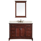 Eviva Elite Stamford® 48" Brown Solid Wood Single Bathroom Vanity Set - EVVN709-48TK - Bath Vanity Plus