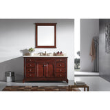 Eviva Elite Stamford® 60" Brown Solid Wood Single Bathroom Vanity Set - EVVN709-60TK-SS - Bath Vanity Plus
