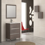 Eviva Escorpio® 32" Medium Oak Modern Bathroom Vanity Set - EVVN534-32MOK - Bath Vanity Plus