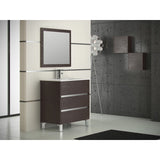 Eviva Escorpio® 32" Wenge Modern Bathroom Vanity Set - EVVN534-32WG - Bath Vanity Plus