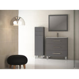 Eviva Libra® 31.5" Gray Modern Bathroom Vanity Set - EVVN531-30GR - Bath Vanity Plus