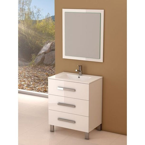 Eviva Libra® 31.5" White Modern Bathroom Vanity Set - EVVN531-30WH - Bath Vanity Plus