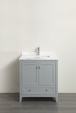 Eviva Lime® 30" Gray Single Sink Bathroom Vanity Set - EVVN07-30GR-MRB - Bath Vanity Plus