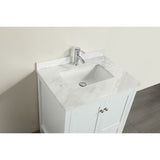Eviva Lime® 30" White Single Sink Bathroom Vanity Set - EVVN07-30WH-MRB - Bath Vanity Plus