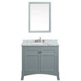 Eviva New York 36" Gray Single Sink Bathroom Vanity Set - EVVN514-36GR - Bath Vanity Plus