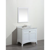 Eviva New York 36" White Single Sink Bathroom Vanity Set - EVVN514-36WH - Bath Vanity Plus