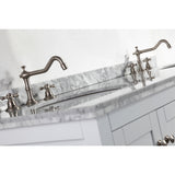 Eviva New York 60" White Double Sink Bathroom Vanity Set - EVVN514-60WH - Bath Vanity Plus