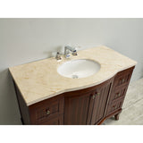 Eviva Odessa Zinc 48" Dark Teak Single Bathroom Vanity Set - EVVN717C-50BR - Bath Vanity Plus