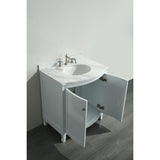 Eviva Odessa Zinx+® 24" White Single Sink Bathroom Vanity Set - EVVN04-24WH - Bath Vanity Plus