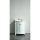 Eviva Odessa Zinx+® 24" White Single Sink Bathroom Vanity Set - EVVN04-24WH - Bath Vanity Plus