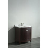 Eviva Odessa Zinx+® 30" Dark Teak Single Sink Bathroom Vanity Set - EVVN04-30TK - Bath Vanity Plus