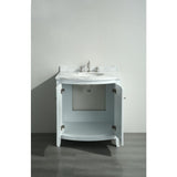 Eviva Odessa Zinx+® 30" White Single Sink Bathroom Vanity Set - EVVN04-30WH - Bath Vanity Plus