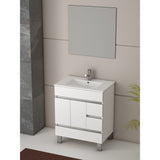 Eviva Piscis® 32" White Single Sink Bathroom Vanity Set - EVVN536-32WH - Bath Vanity Plus