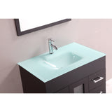 Eviva Shore 30" Espresso Single Sink Bathroom Vanity Set - EVVN103-2-30ES - Bath Vanity Plus