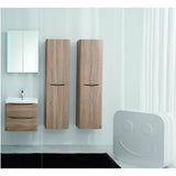 Eviva Smile® 24" White Oak Wall-Mount Modern Bathroom Vanity Set - EVVN600-24WHOK-WM - Bath Vanity Plus