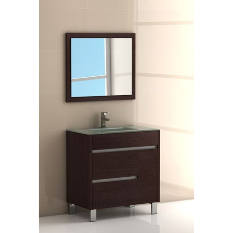 Eviva Tauro® 32" Wenge Modern Bathroom Vanity Set - EVVN535-32WG - Bath Vanity Plus