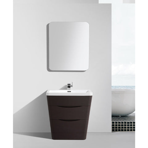 Eviva Victoria 32" Chestnut Modern Bathroom Vanity Set - EVVN800-32CHNT - Bath Vanity Plus