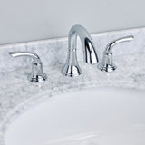 EVIVA Friendy® Chrome Widespread (2 Handles) Bathroom Faucet - EVFT32CH - Bath Vanity Plus