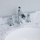 EVIVA Swan® Chrome Luxury Waterfall Widespread Bathroom Faucet - EVFT466CH - Bath Vanity Plus